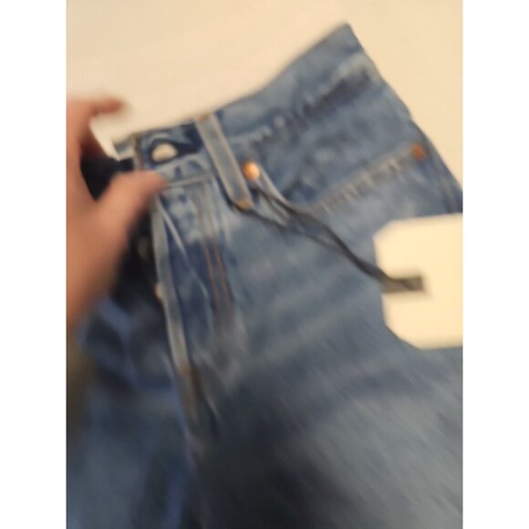 Levi's Jeans Women 25 Blue Wedgie Fit High Rise Button Fly Straight Leg New - Picture 8 of 9